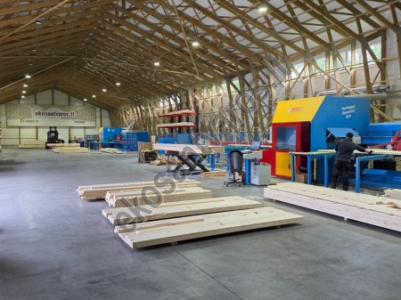 Hundegger Speed-Cut 3 precut staklės Hundegger Speed Cut 3 CNC precut pjaustymo stakles