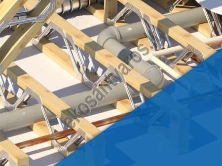 Posi Joist sijos su integruotu inžinerinių tinklų pravedimu perdangoje